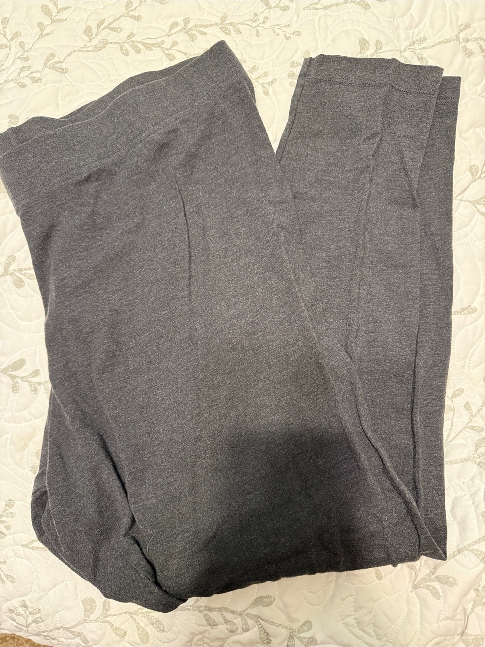 Old Navy Charcoal Ponte Straight-Leg Pants
